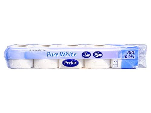 Perfex Soft & Light wc-papír 10 tekercs 3 rétegű - Pure White