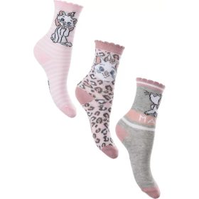 Disney Marie Fancy Grey gyerek zokni 3pár 27-30