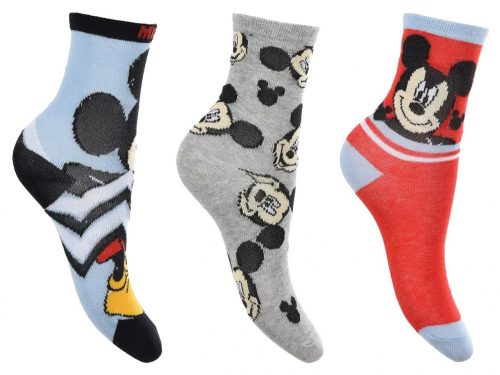 Mickey gyerek zokni 3 pár/csomag - 31-34 (HU0623-pack2)