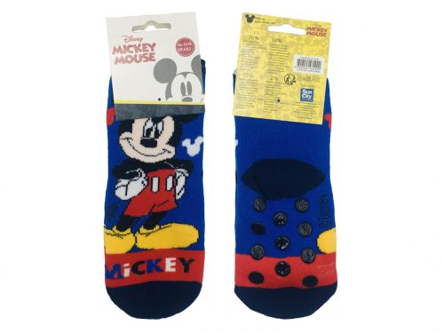 Mickey gyerek vastag csúszásgátlós zokni - Kék - 23-26