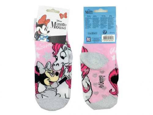 Minnie gyerek vastag csúszásgátlós zokni - Világos rózsaszín -  23-26