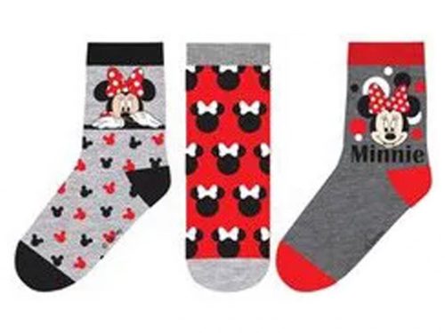 Minnie gyerek zokni 3 pár/csomag - 23-26 (HU0661-pack1)