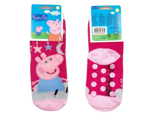 Peppa malac gyerek vastag csúszásgátlós zokni - Rózsaszín - 31-34