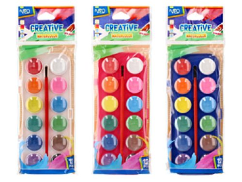 Sazio NEO vízfesték 12db ecsettel 21mm
