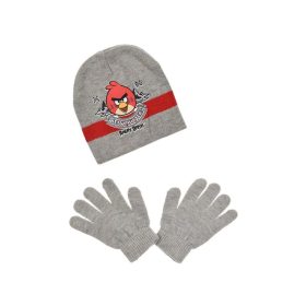   Angry Birds gyerek sapka és kesztyű szett - Szürke - 54 cm