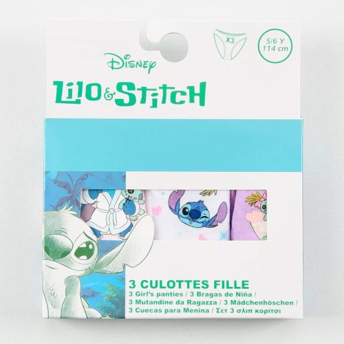 Disney Lilo és Stitch, A csillagkutya Bathing gyerek fehérnemű, bugyi 3 darab/csomag 6 - 8 év / 116 - 128 cm