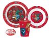 Harry Potter School Shields étkészlet, micro műanyag szett, pohárral 260 ml