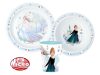Disney Jégvarázs Royally Cool Karácsonyi étkészlet, micro műanyag szett, pohárral 260 ml