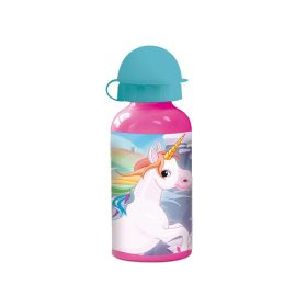 Unikornis Rainbow alumínium kulacs ivókupakkal 400 ml