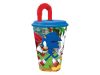 Sonic a sündisznó Adventure szívószálas pohár, műanyag 430 ml