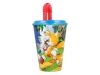 Sonic, a sündisznó szívószálas műanyag pohár 430 ml