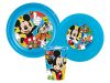 Disney Mickey Cool Summer étkészlet, műanyag szett