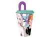 Disney Jégvarázs Ice Magic szívószálas pohár, műanyag 430 ml