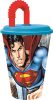 Superman Savior szívószálas pohár, műanyag 430 ml