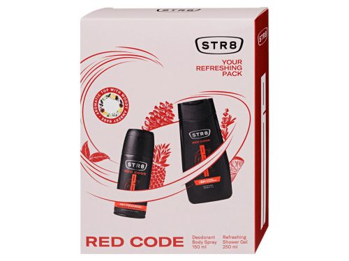 STR8 férfi díszdoboz (deo 150ml + tusfürdő 250ml) - Red Code