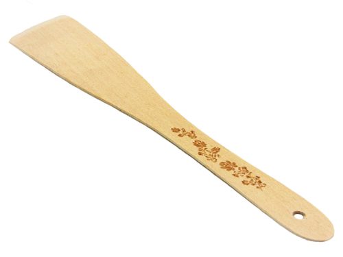 Teflonkanál fa magyaros mintával - 27,5cm