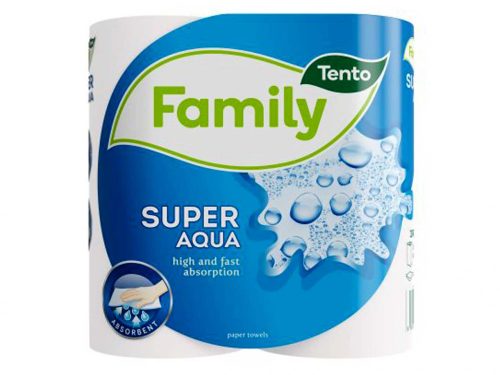 Tento Family papír kéztörlő 2 tekercs - Super Aqua