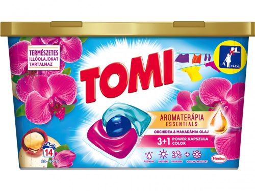 Tomi Color 3+1 Power mosókapszula 14db - Orchidea és Makadámia olaj